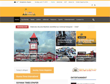 Tablet Screenshot of guyanatimesgy.com